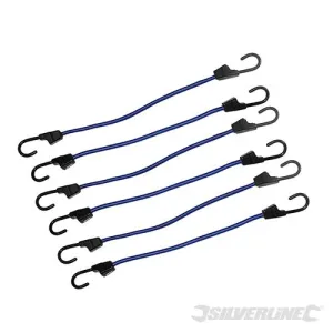 140823 Silverline Bungee Cords 6pk