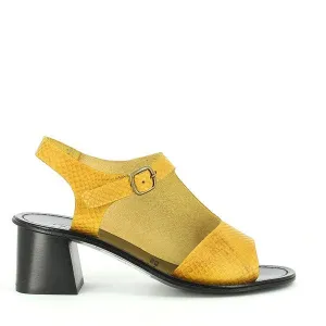 Antichi Romani 140 Giallo Yellow Slingback Heel Sandals