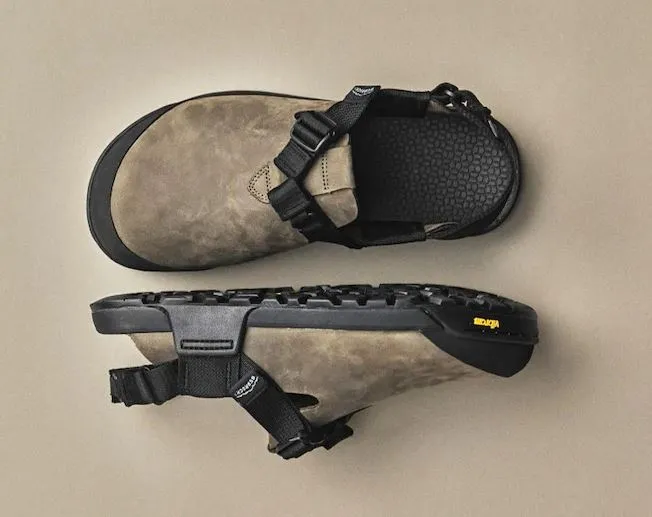 Bedrock Mountain Clogs - Nubuck Leather (Driftwood Gray)