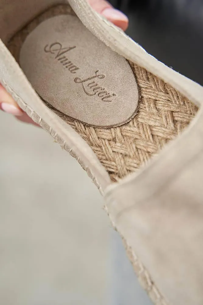 Boho Beige Suede