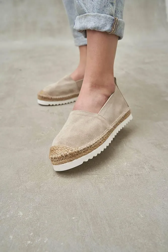 Boho Beige Suede