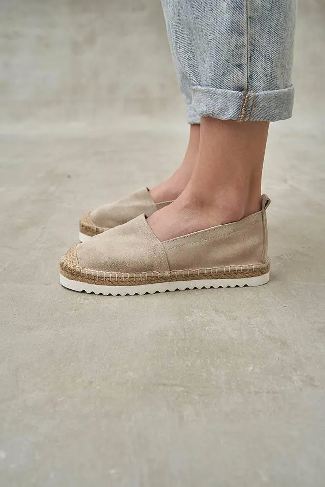 Boho Beige Suede