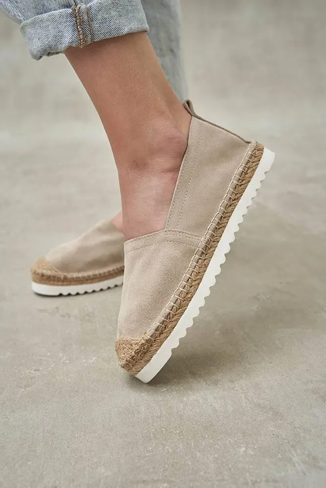 Boho Beige Suede