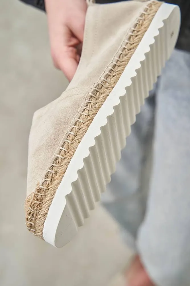 Boho Beige Suede