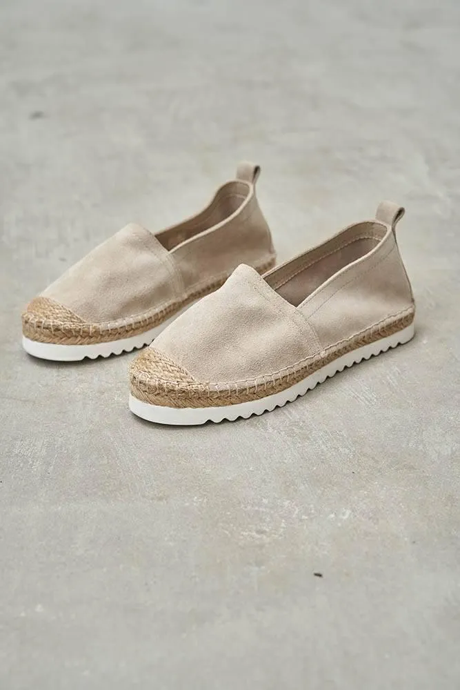 Boho Beige Suede