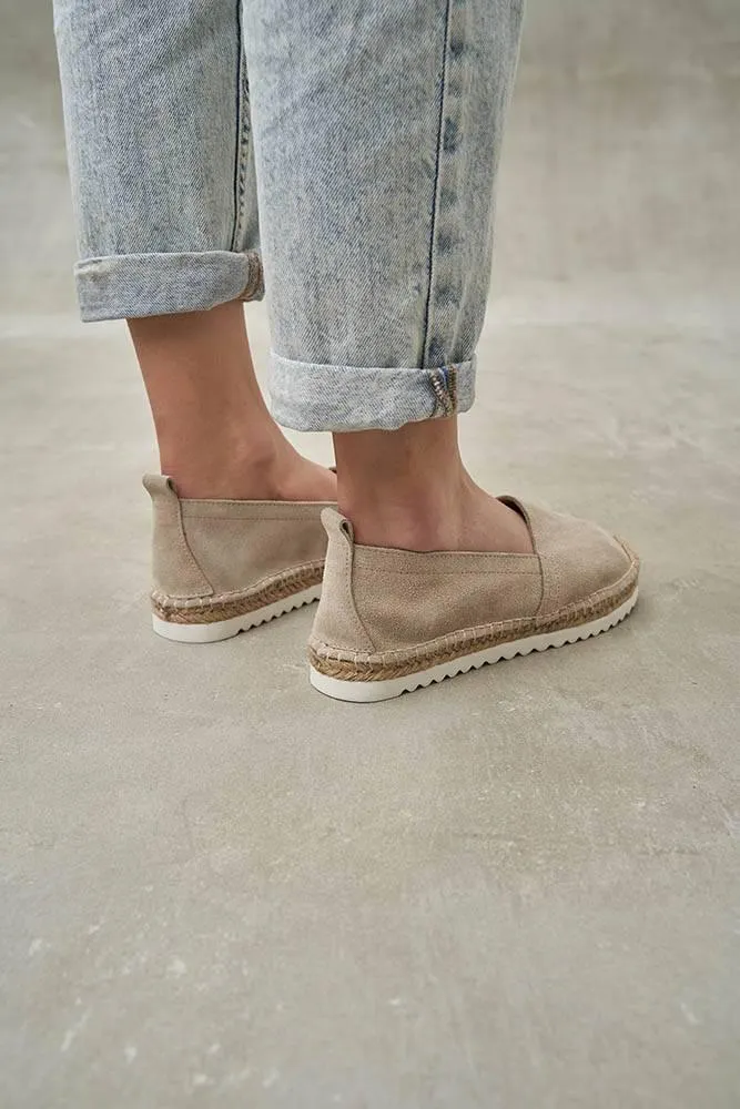 Boho Beige Suede