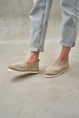 Boho Beige Suede