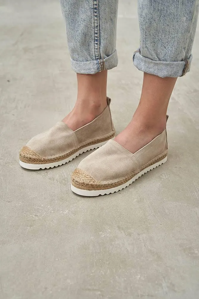 Boho Beige Suede