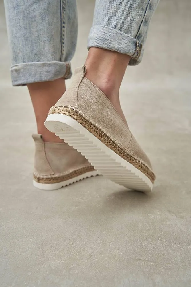 Boho Beige Suede