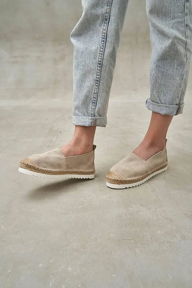 Boho Beige Suede