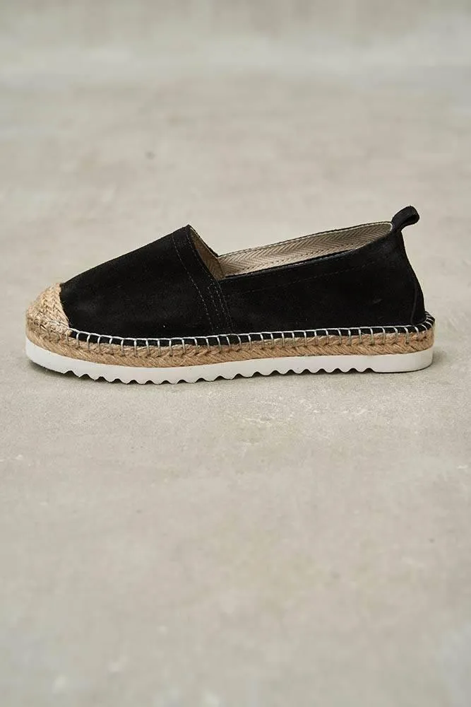 Boho Black Suede