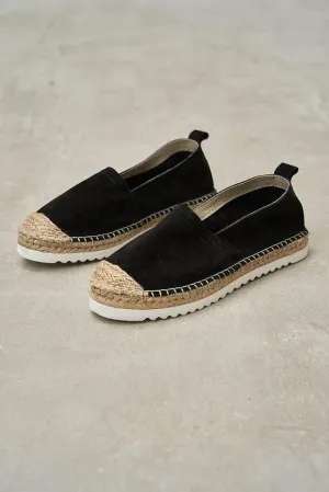 Boho Black Suede