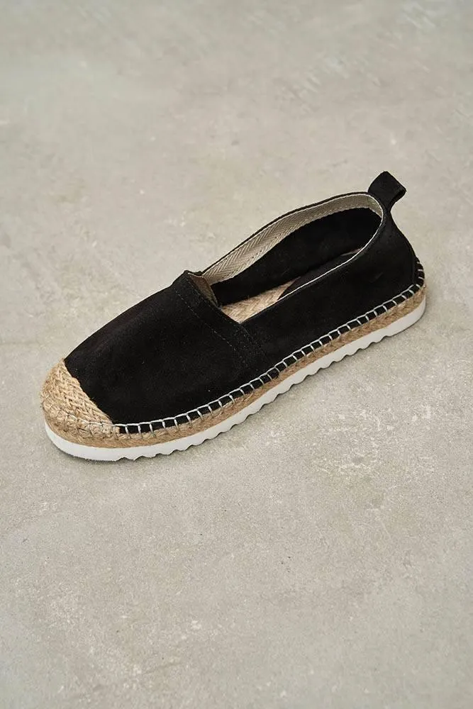 Boho Black Suede