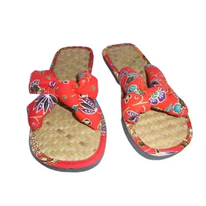 BUNDLES: Boho Fair Trade Beautiful Bow Red Women's Hmong Sandals Boho - Thailand