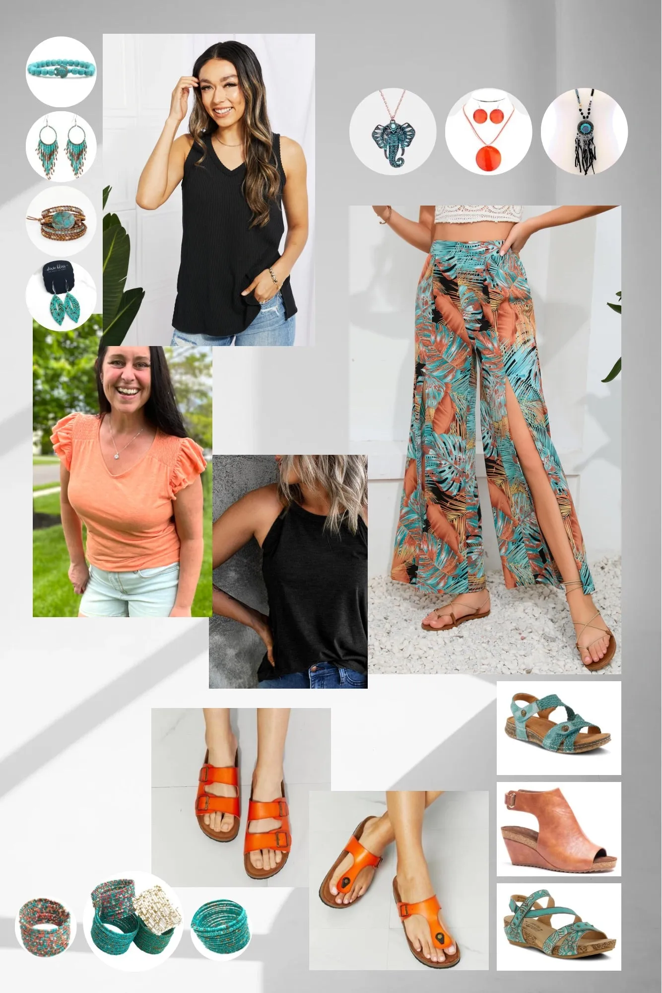 Caribbean Breeze Wide Leg Pants