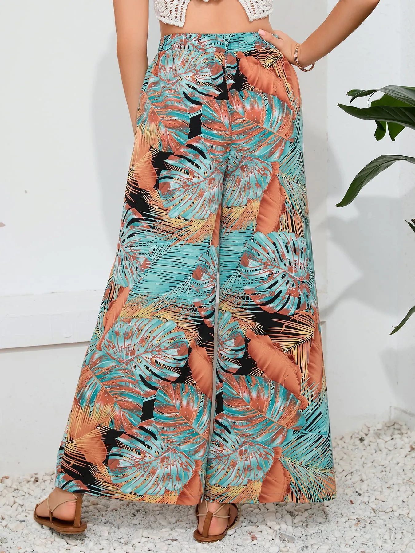 Caribbean Breeze Wide Leg Pants