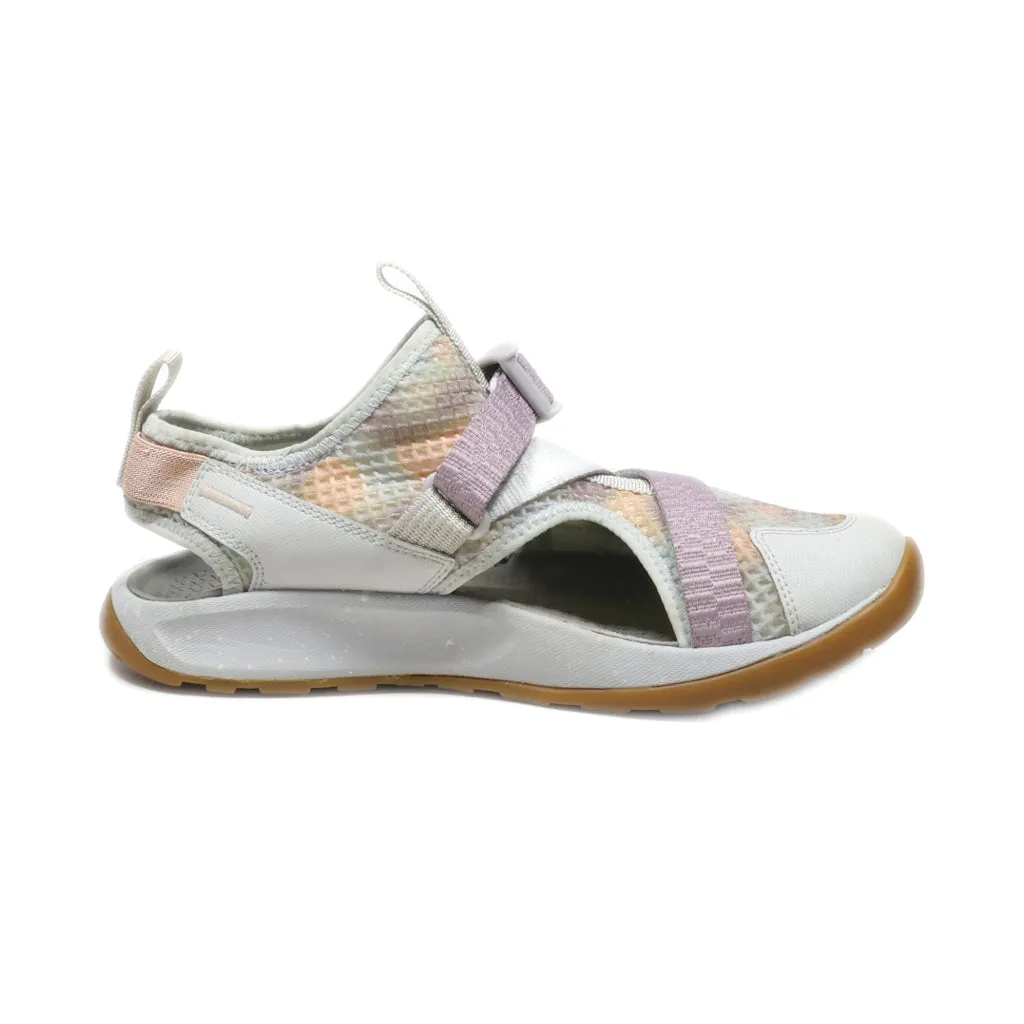 Chaco Odyssey Mist Quail Comfort Hiking Flat Sandals Fabric Purple Colour For Women