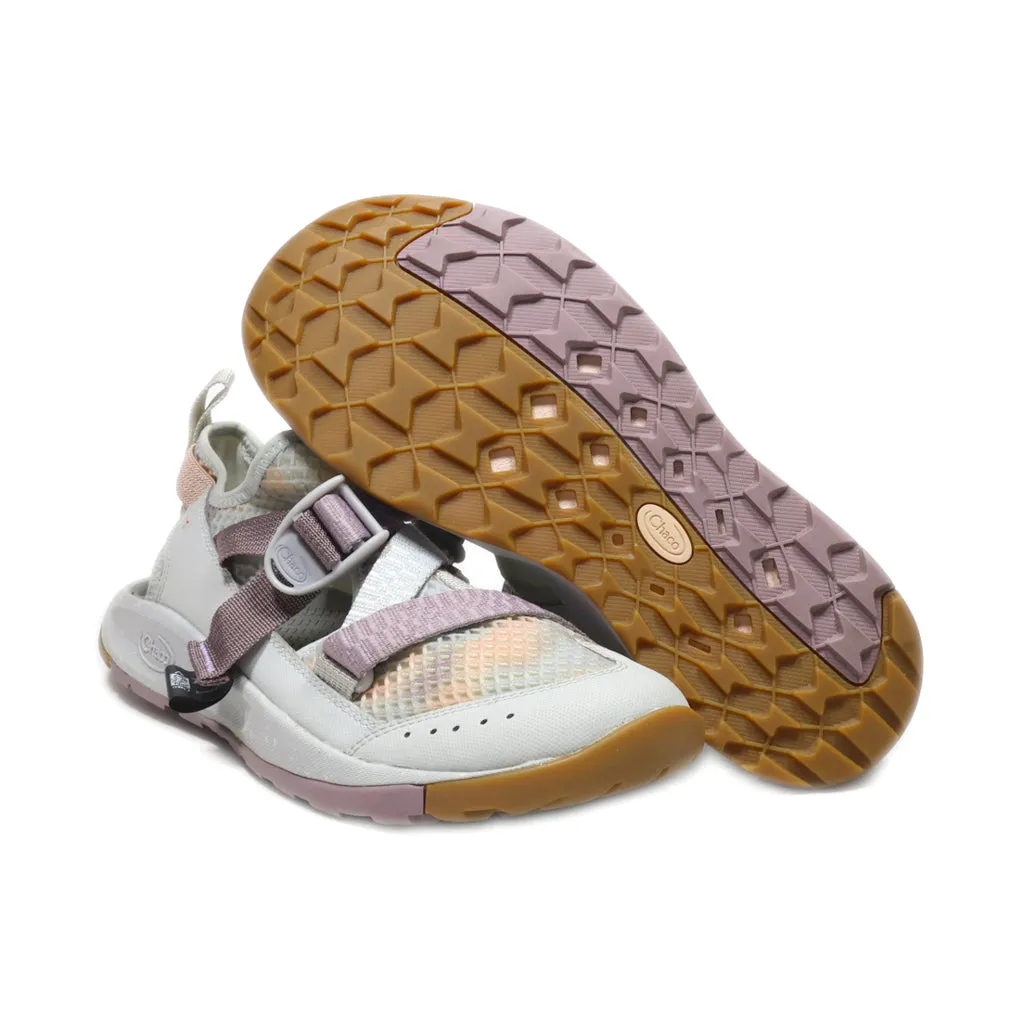 Chaco Odyssey Mist Quail Comfort Hiking Flat Sandals Fabric Purple Colour For Women