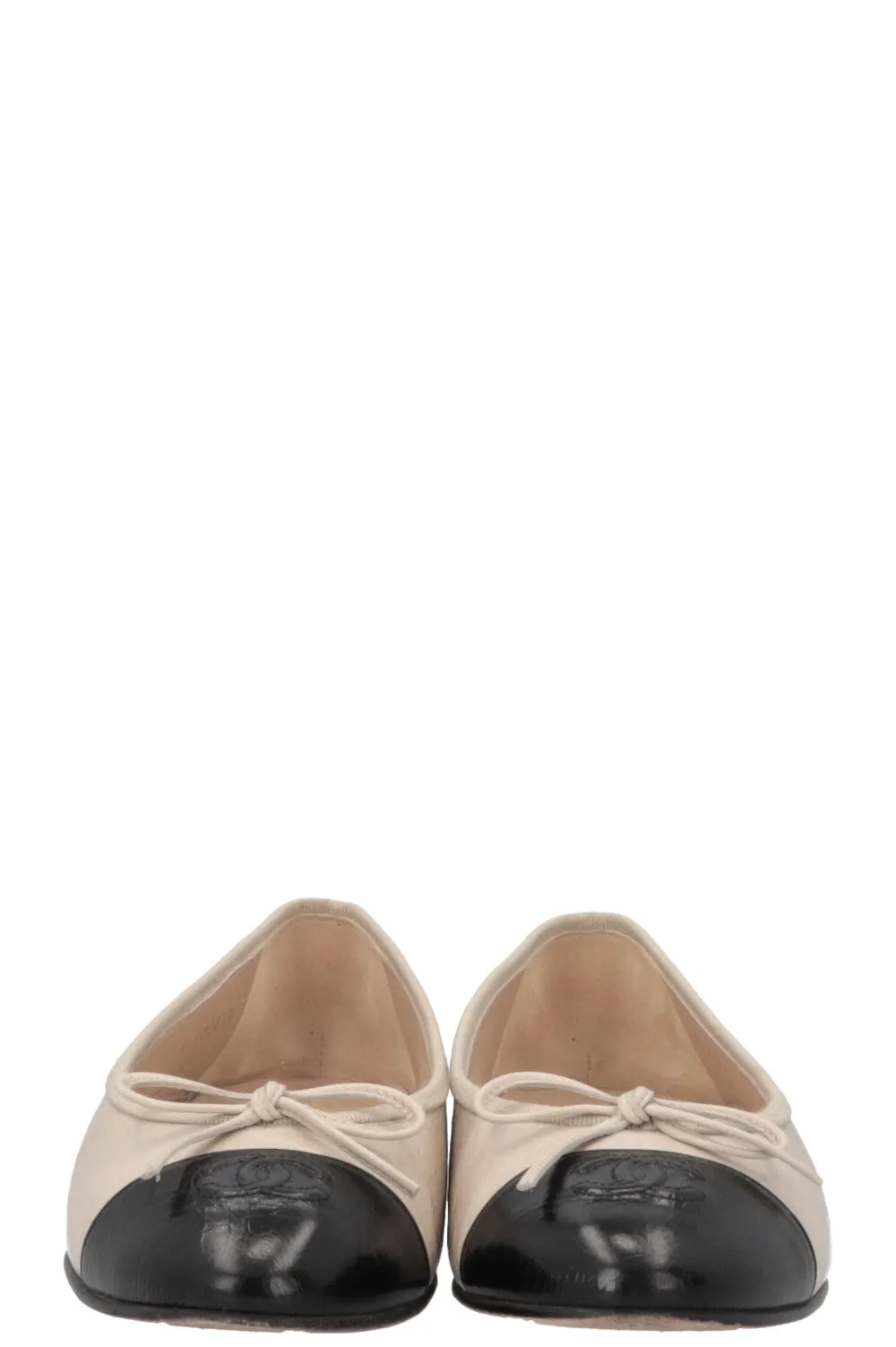CHANEL Classic Ballet Flats Greige