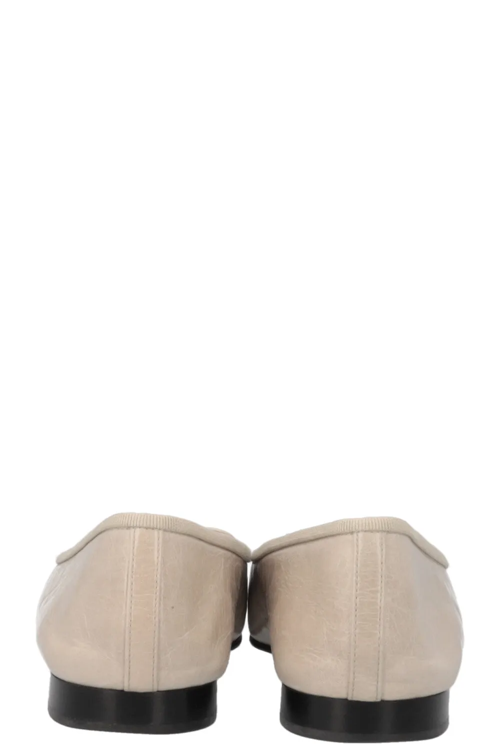 CHANEL Classic Ballet Flats Greige