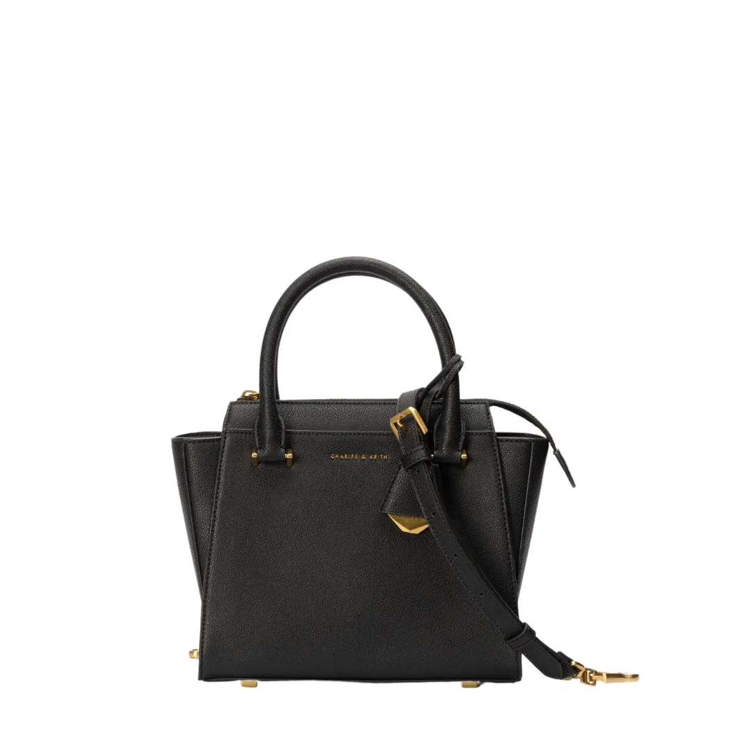 Charles & Keith Black Small Satchel Bag