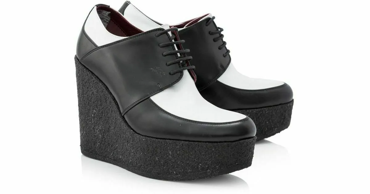 CÉLINE Celine Phoebe Philo Fabiola Platform Heels Wedges 38 1/2 UK 5.5 ladies