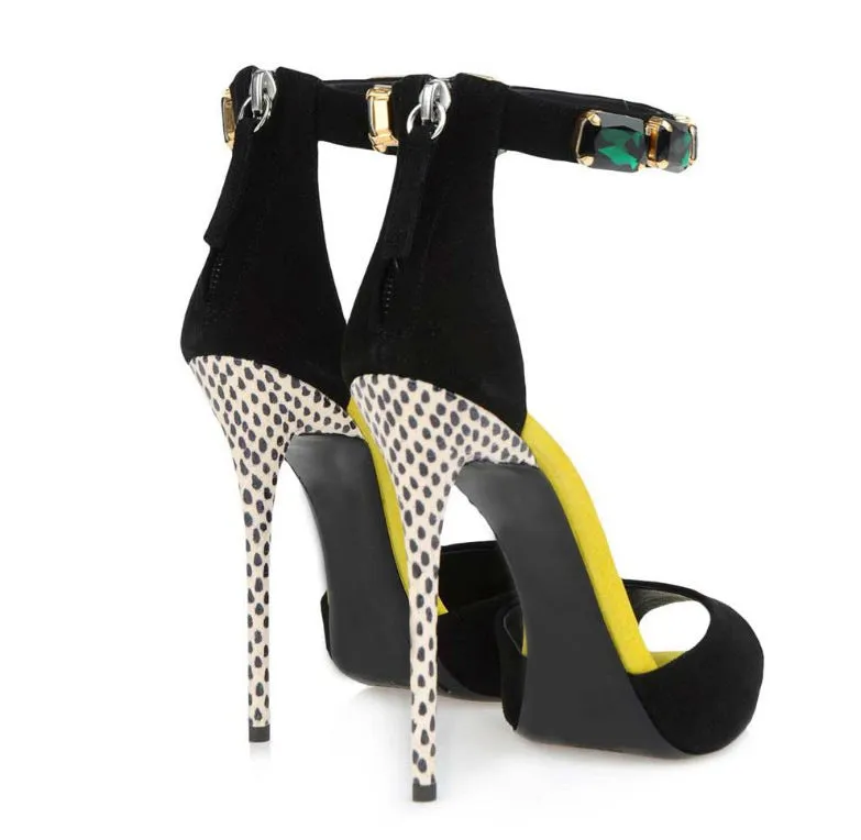 Diamond inlaid High Heel Sandals