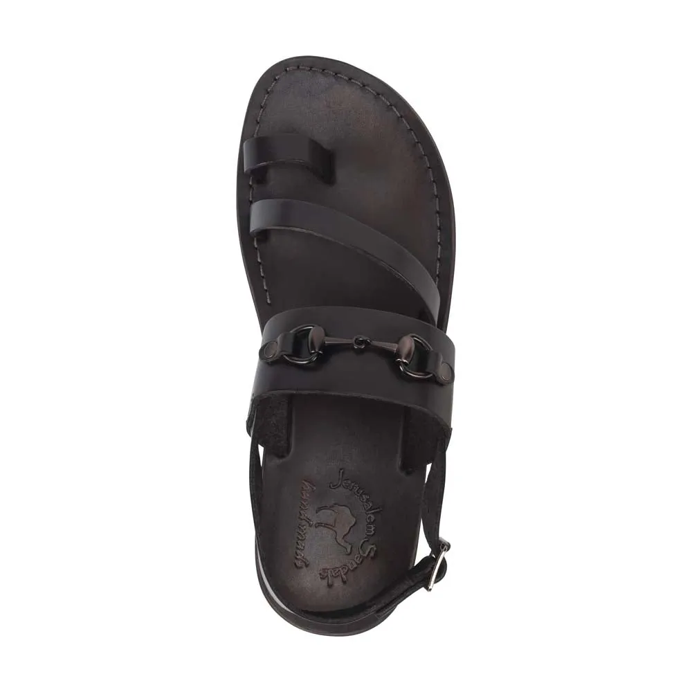 Eliphaz - Leather Buckle Sandal | Brown