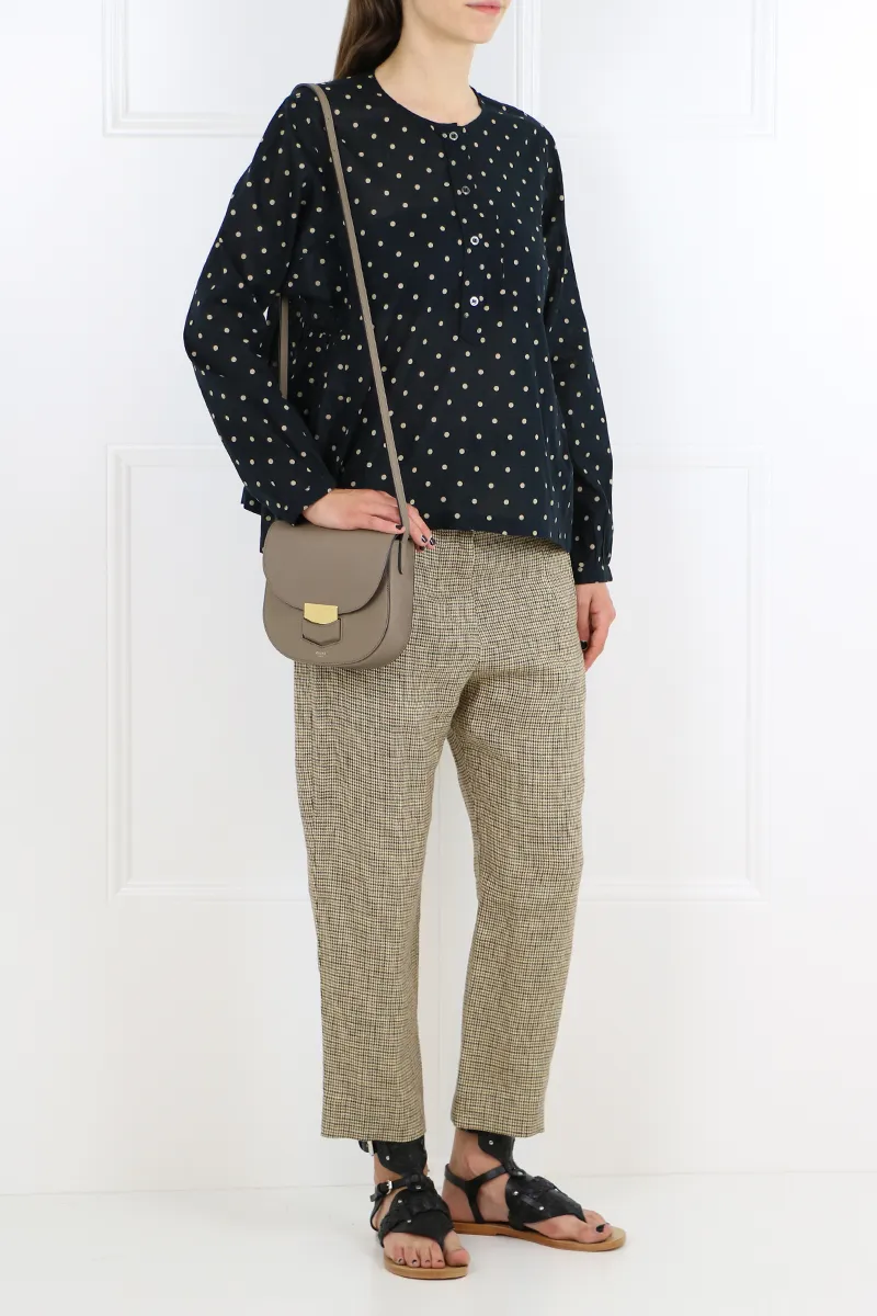 ETOILE JAZ PANTS HERRINGBONE CHECK BEIGE
