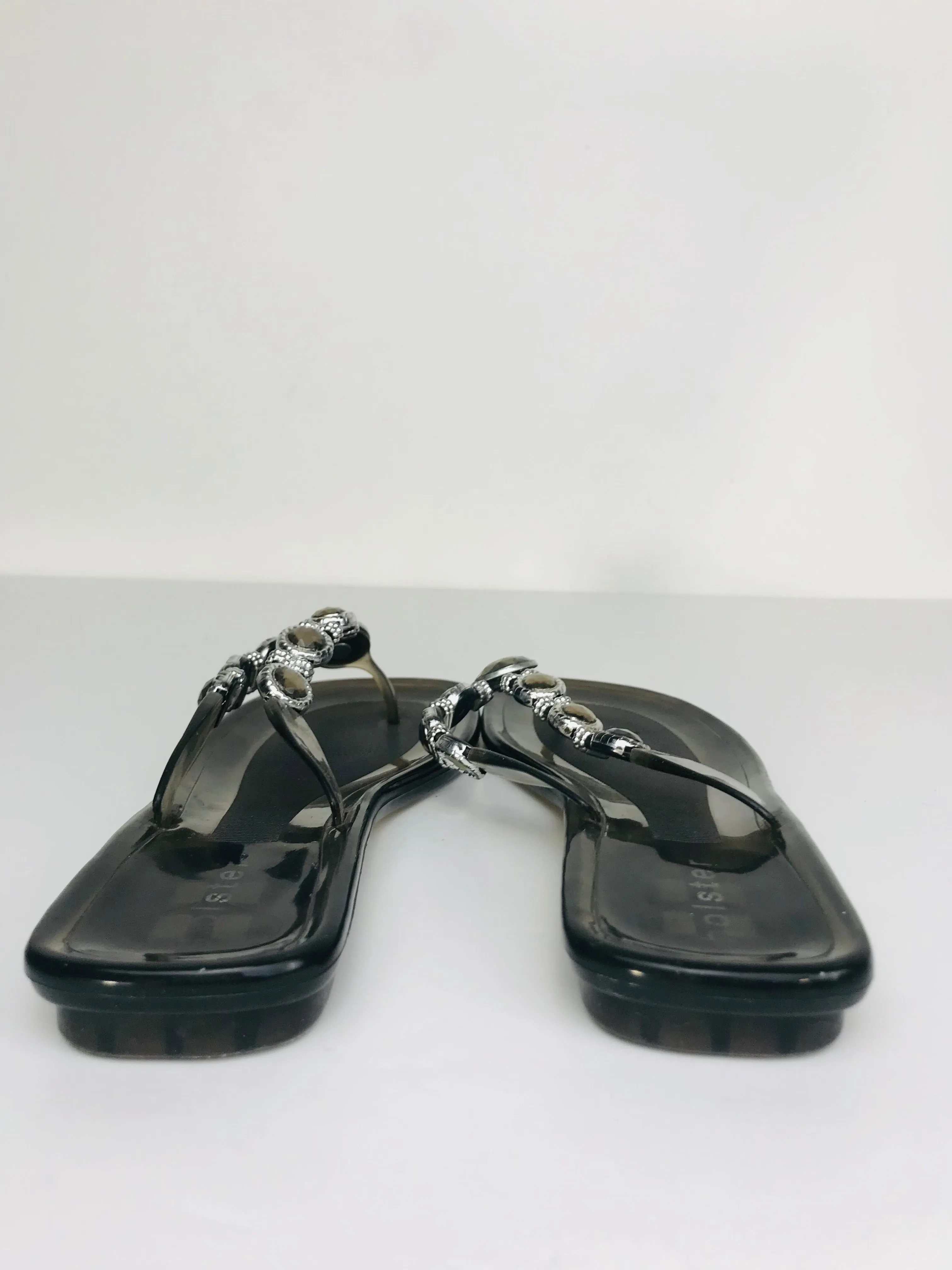 Holster Women's Boho Flip Flop Sandals | EU38 UK5 | Black