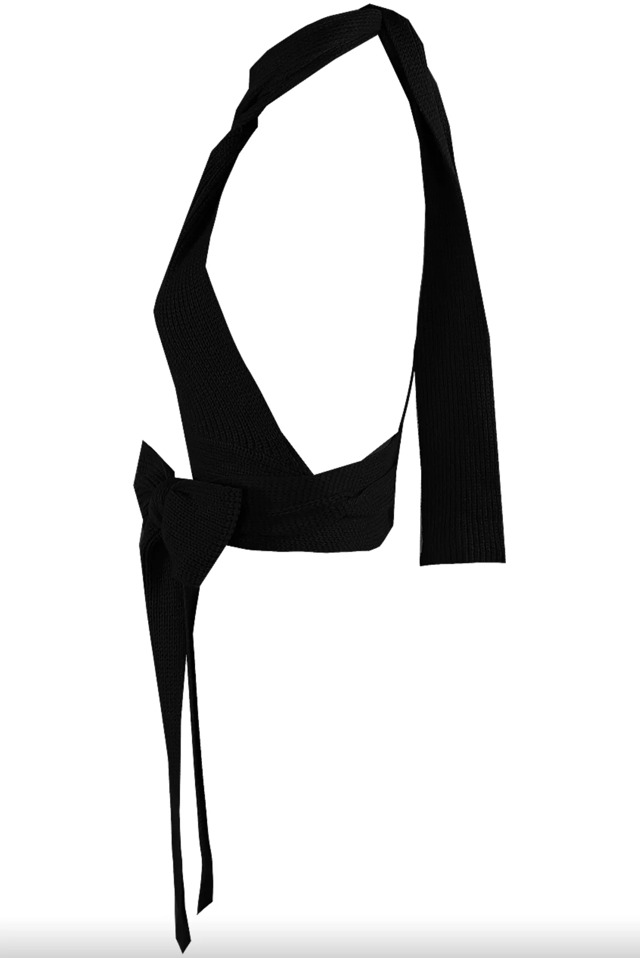 Jess - Black Multiway Knit Wrap Top