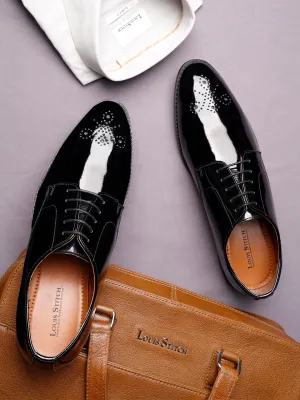 Jet Black Derbys Laceup for Men