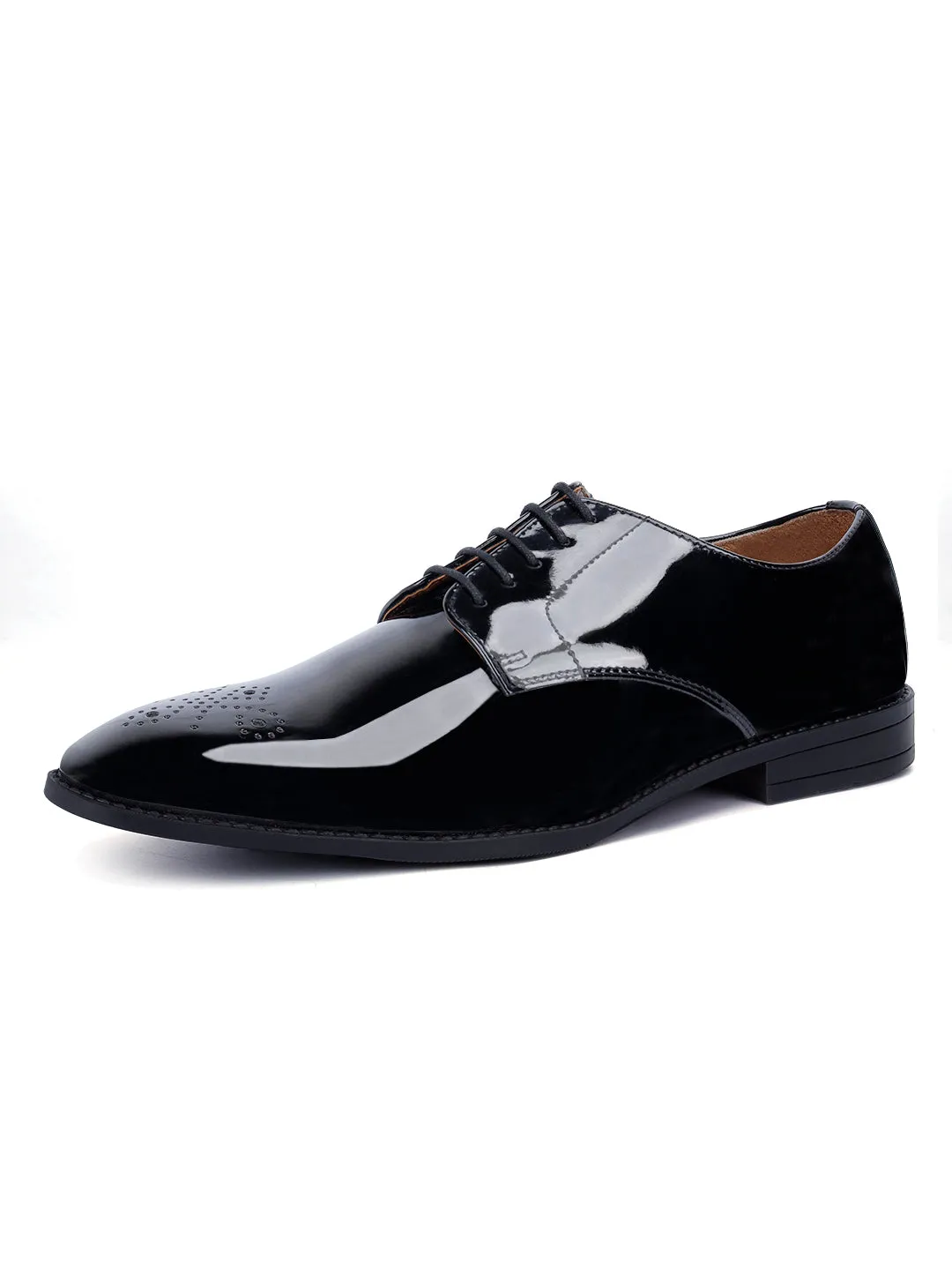 Jet Black Derbys Laceup for Men