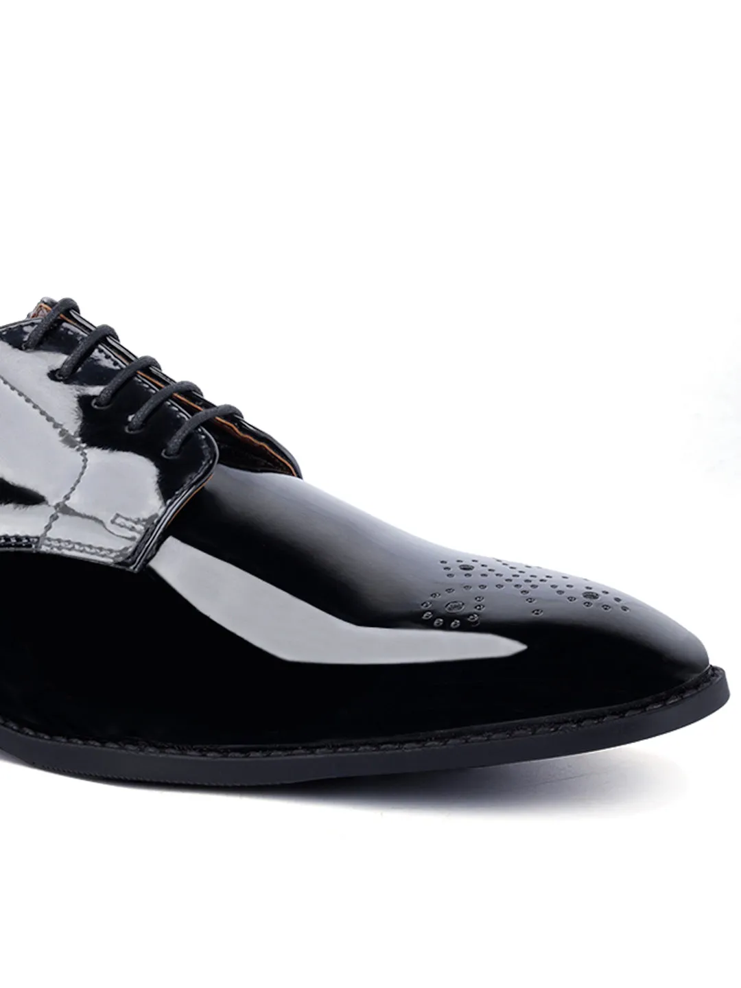 Jet Black Derbys Laceup for Men