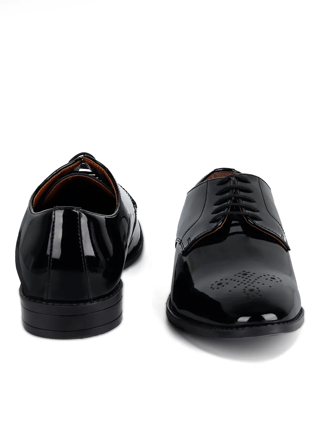 Jet Black Derbys Laceup for Men