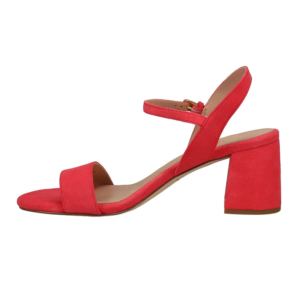 Josie Block Heel Sling Black Sandals