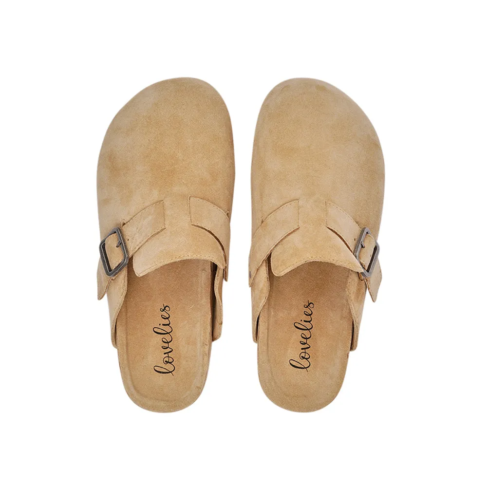 Kamakura - Suede Mules with adjustable buckle