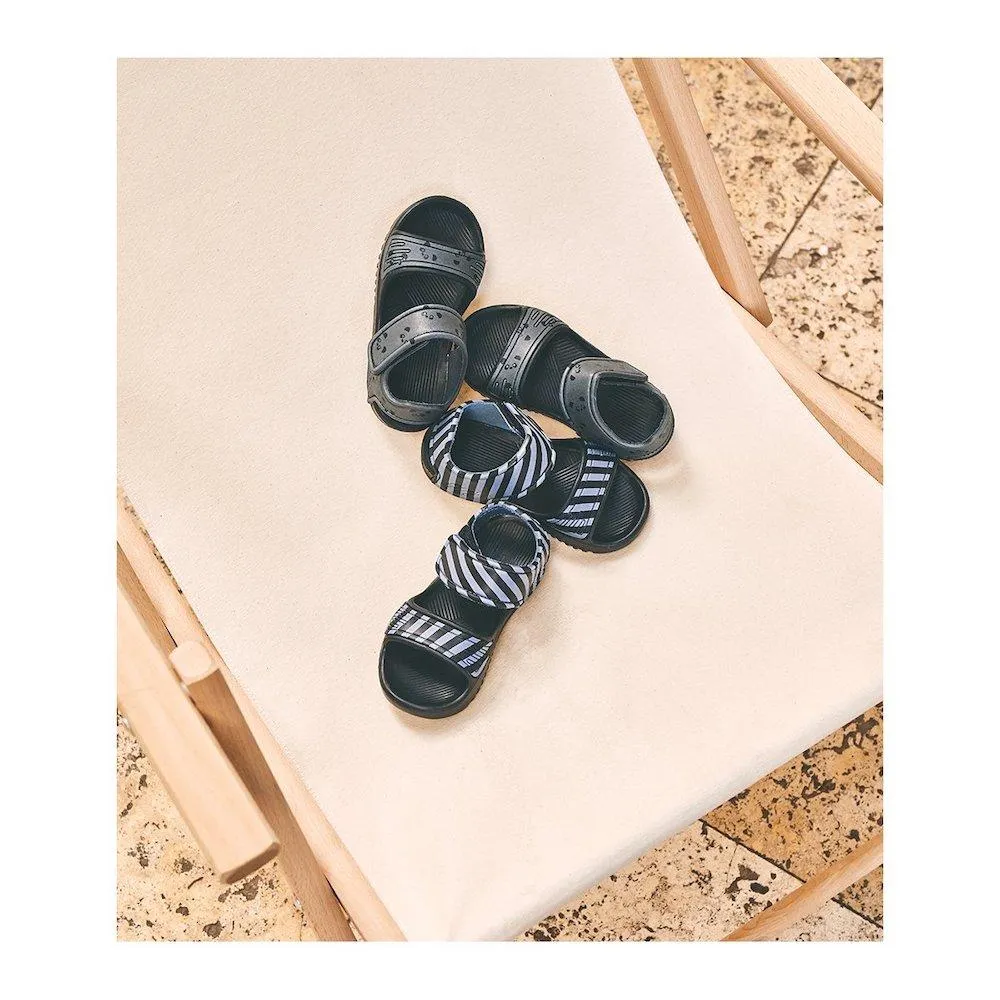 Liewood Blumer Sandals in Blue Wave / Black Stripe