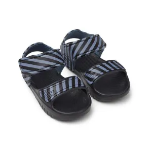 Liewood Blumer Sandals in Blue Wave / Black Stripe