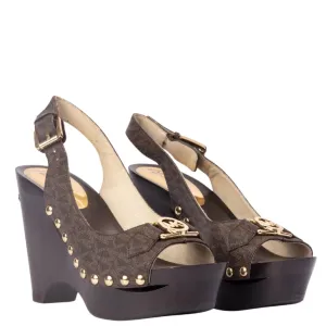 Michael Kors Charm Eva Heel Logo Sandal