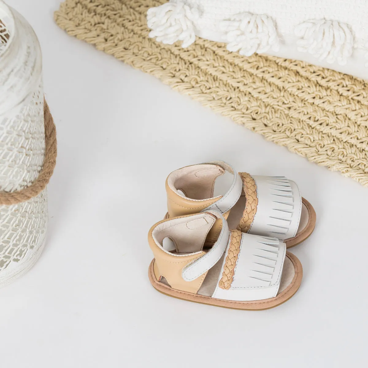 Pretty Brave Skye Fringe Sandals