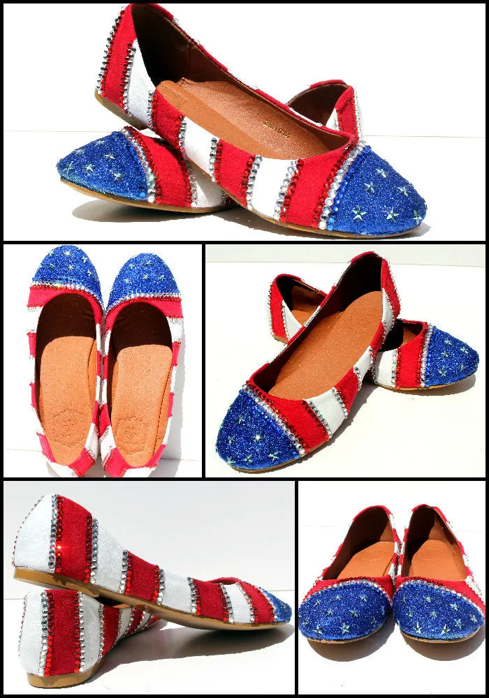 Red, White, and Blue Patriotic Flats
