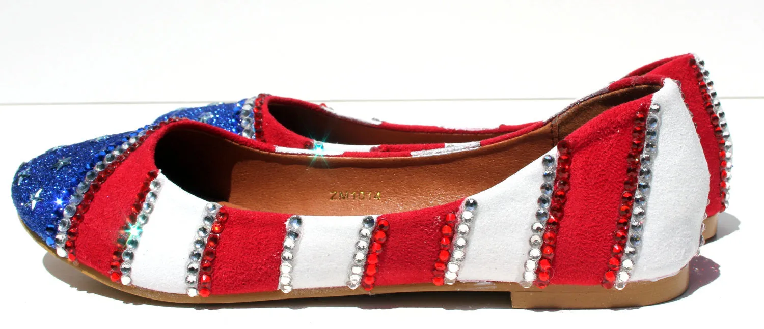 Red, White, and Blue Patriotic Flats