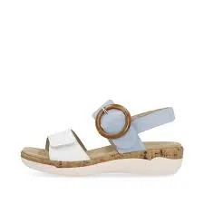 Remonte Women's Adjustable Sandals- Blue