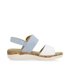 Remonte Women's Adjustable Sandals- Blue