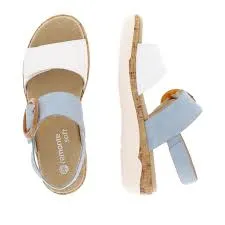 Remonte Women's Adjustable Sandals- Blue