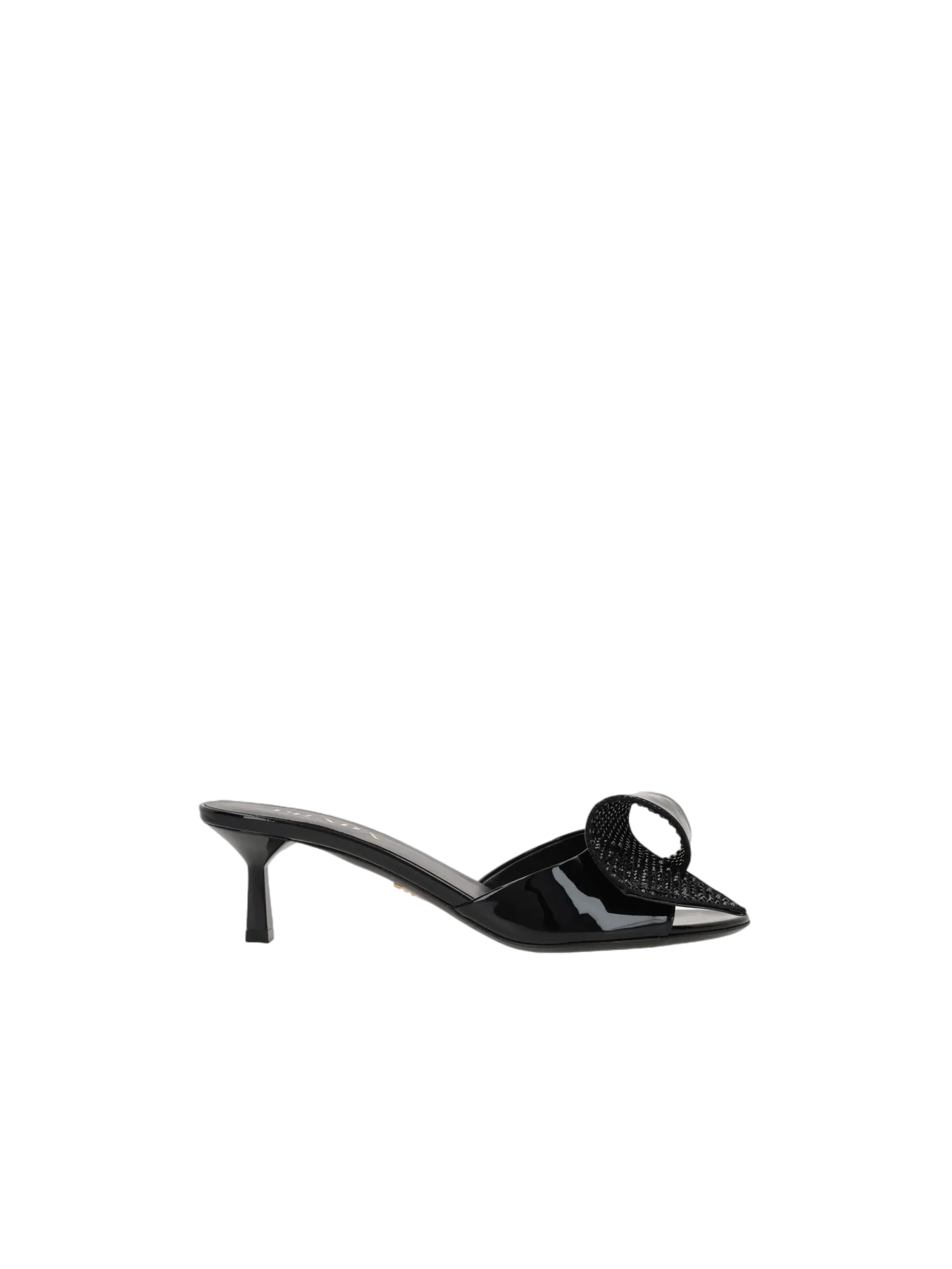 Rhinestone-Embellished Mule Sandals