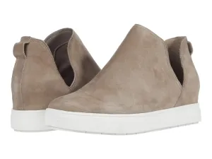 STEVE MADDEN WOMEN'S CANARES CROCO SUEDE SNEAKERS TAUPE MULTI