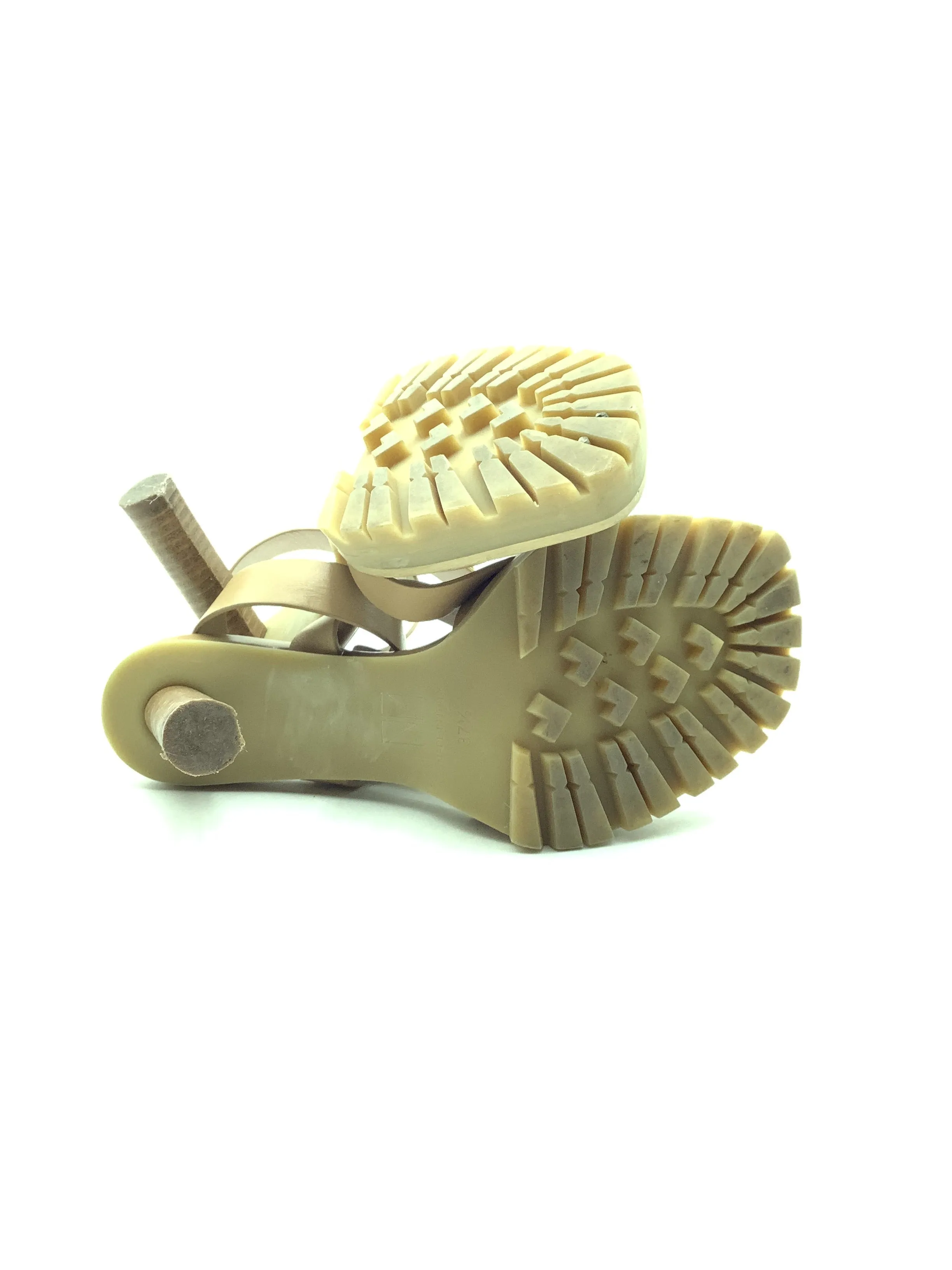 Tamara Mellon Sandals Tan Leather Slingback Platform Size: US 7/EU 37.5