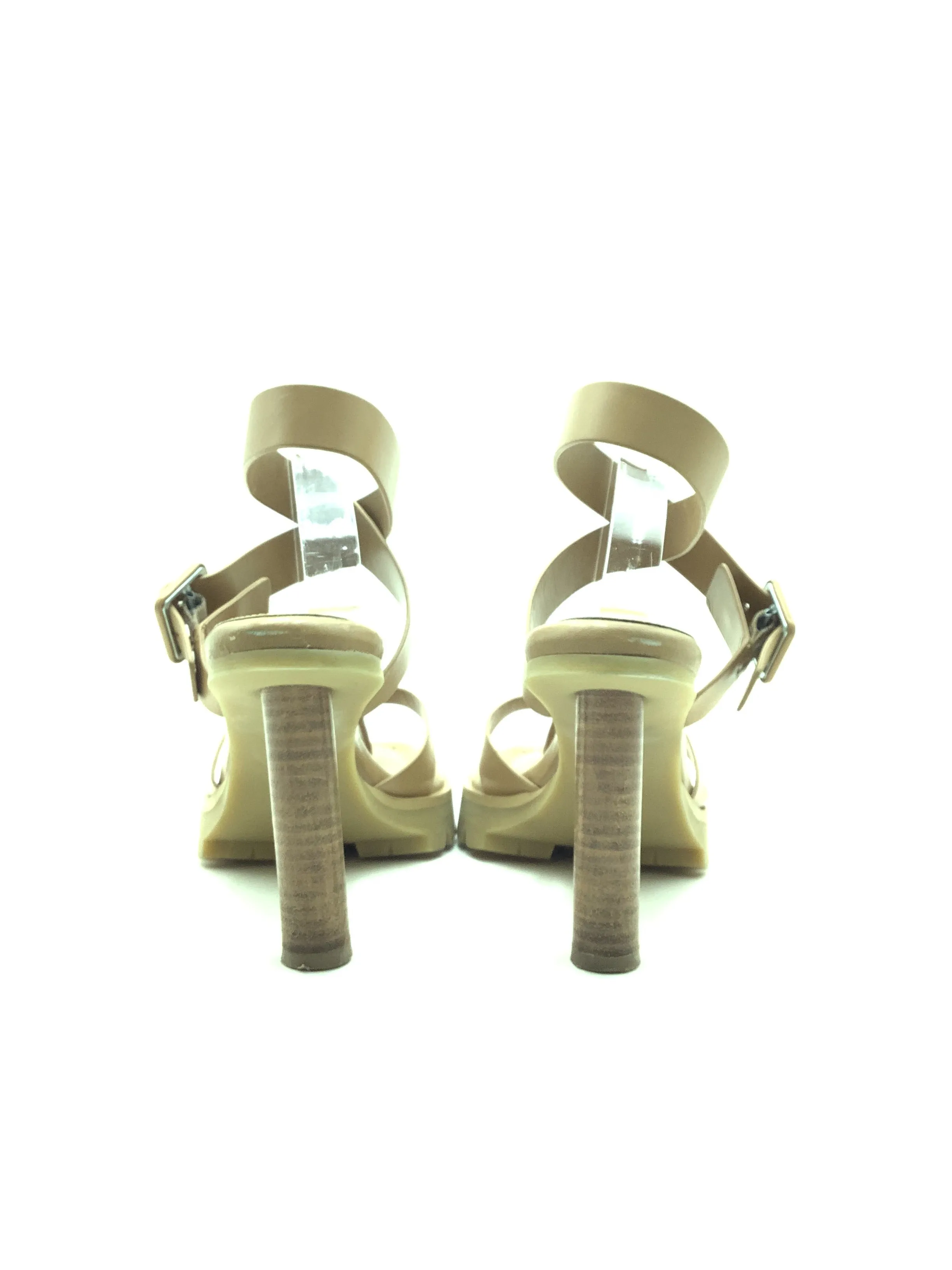 Tamara Mellon Sandals Tan Leather Slingback Platform Size: US 7/EU 37.5